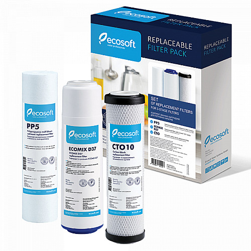 Комплект картриджів Ecosoft для потрійного фільтра