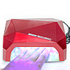Лампа SalonHome T-152045 Diamond 36W для манікюру та педикюру Red