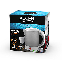 Електрочайник чайник з чашками і ложечками набір у подорож Adler AD 1268