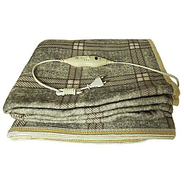 Електропростирадло BTB Electric Blanket 7422 150х160 см сірий клітчастий