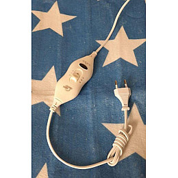 Простынь електрична Electric Blanket 7418 150х160 см Білі зірки