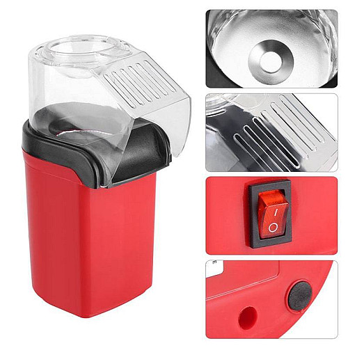 Домашня попкорниця електрична Mini-Joy PopCorn Maker міні машина для приготування попкорну побутова Червона