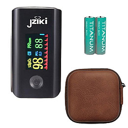 Пульсоксиметр JZIKI JZK-305 Black + Кейс ProZone Universal-EVA-CASE (85х85х40) Premium Коричневий