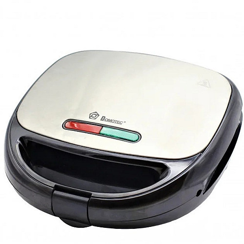Сендвичниця мультипекар 6-в-1 Domotec MS-7706 Чорний + Сріблястий