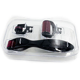 Масажер для обличчя та тіла AIW Derma Roller Black (n-1707)