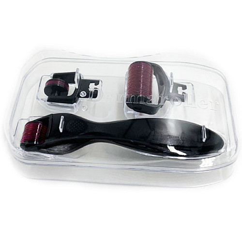 Масажер для обличчя та тіла AIW Derma Roller Black (n-1707)