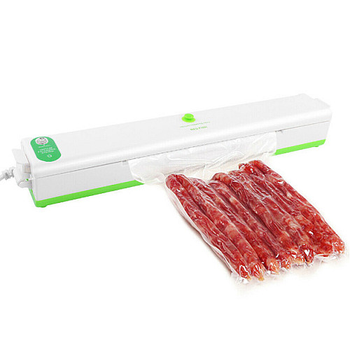 Вакууматор для продуктів Stenson TL00160 34х5,5х4,5 см білий з зеленим