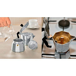 Гейзерна кавоварка Empire EM-9543 300 мл Steel