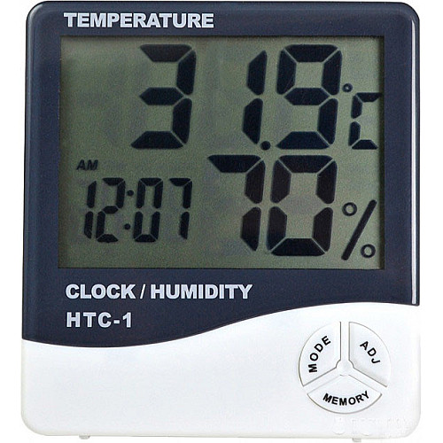 Цифровий термогігрометр HTC LCD 3 в 1 HTC-1 (000840)