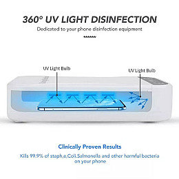 Уф стерилізатор портативний для телефона з функцією ароматерапії UV Portable Phone Sanitizer Білий