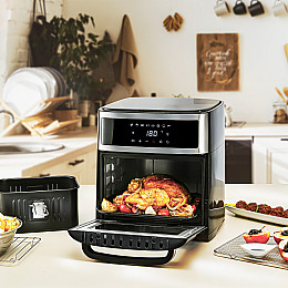 Мультипечь First FA-5053-5 Черный/Стальной (52273809)