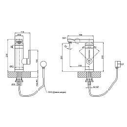 Кран на одну воду с электронагревом Lidz (Crw) 95 00 061 Проточный Водонагреватель