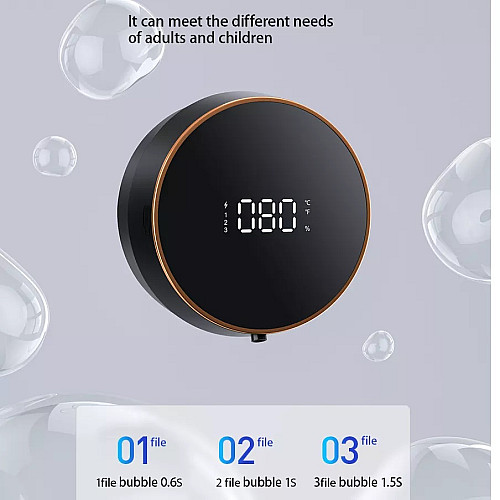 Сенсорний диспенсер настінний дозатор для мила Zhiya Soap Dispenser MYX-W1 Black