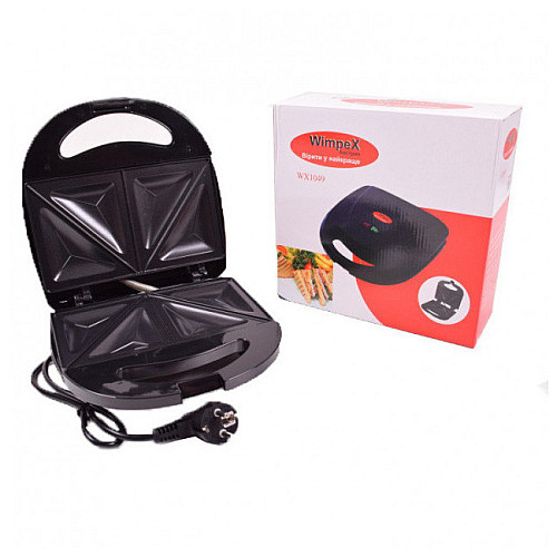 Cендвичница бутербродница Wimpex WX-1049 750W Black