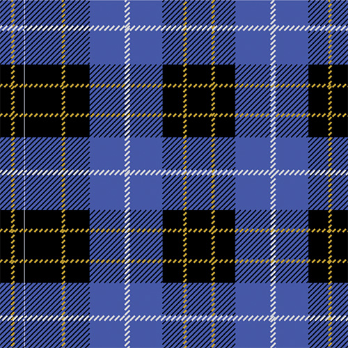 Трость телескопическая MQ Perfect MQ584 Tartan Blu - Manico Derby Nero 55-94 см Комбинированный