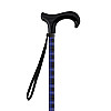 Трость телескопическая MQ Perfect MQ584 Tartan Blu - Manico Derby Nero 55-94 см Комбинированный
