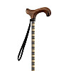 Трость телескопическая MQ Perfect MQ551 Beige Tartan - manico derby legno 55-94 см Комбинированный