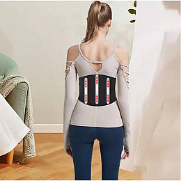 Электрическая USB грелка-пояс с подогревом Lesko YX211 вибрационный поясничный согревающий