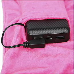 Электрическая шаль Lesko YX205 с подогревом через USB теплая защита от холода