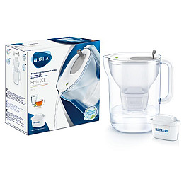 Фильтр-кувшин Brita Style XL LED 3.6 л серый
