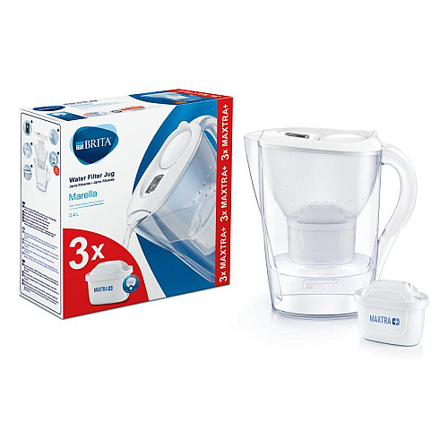 Фільтр-кувшин Brita Marella Memo 2.4 л білий + 3 картриджа