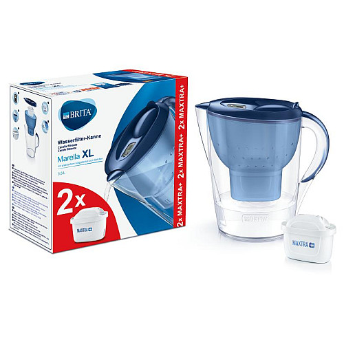 Фільтр-кувшин Brita Marella 3.5 л Memo синій + 2 картриджа