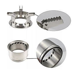 Турбо печь щепочница ANNEK ультралегкая портативная походная твердотопливная разборная для кемпинга