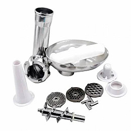 Мясорубка электрическая Domotec 2017MS с реверсом и насадкой для колбасы 2500Вт Белый + весы SF-400 до 7кг