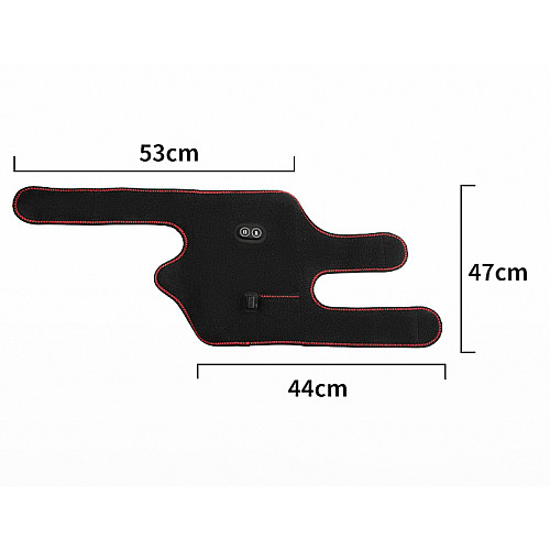 Бандаж на коленный сустав с подогревом через USB Lesko YX210 One Size Black (10017-50207)
