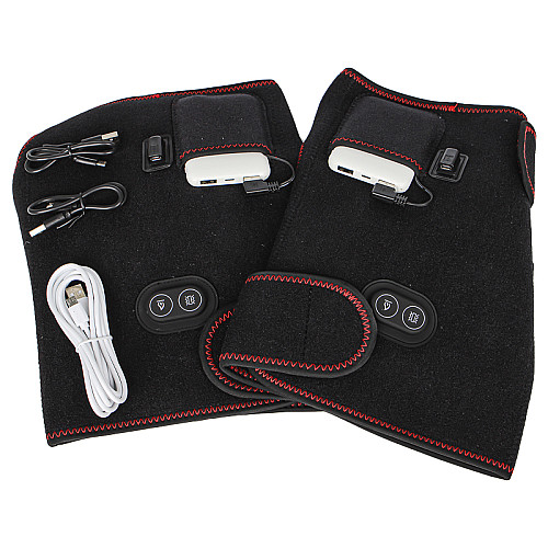 Бандаж на коленный сустав с подогревом через USB Lesko YX210 One Size Black (10017-50207)