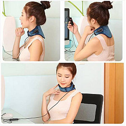 Грілка для шиї usb Anyuekang AYK-013 Blue електрична зігріваюча з пультом регуляції