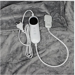 Плед одіяло з підігрівом Lesko QNS-PT 180*150 см Сірий