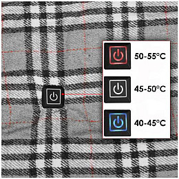 Электрическая шаль плед с подогревом Lesko 140*80 см Gray
