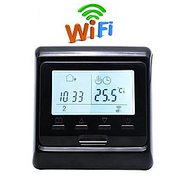 Wifi термостат для газового та електричного котла з LCD дисплеєм Minco Heat MK60L Чорний (100862)