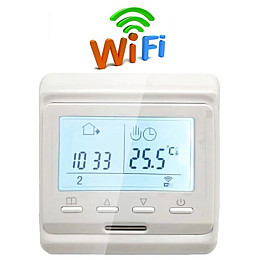 Wifi термостат для газового та електричного котла з LCD дисплеєм Minco Heat MK60L Білий (100863)