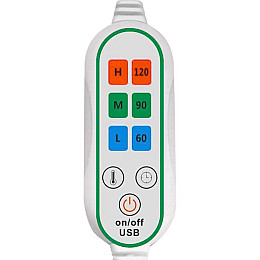 Электрическая шаль плед с подогревом Lesko Usb 140х80 см Black + White (10419-54899)