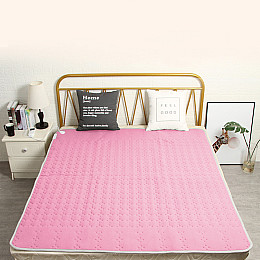 Електропростирадло плед ковдра Lesko STT 180*150 см Pink з підігрівом від мережі 220 вольт