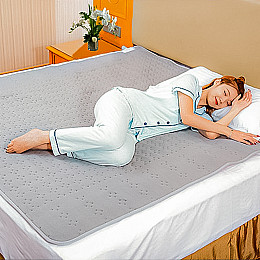 Електропростирадло плед ковдра Lesko STT 180*150 см Сірий з підігрівом від мережі 220 вольт