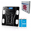 Весы напольные умные RIAS A-8003 Bluetooth до 180 кг Black (3_01548)