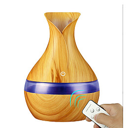 Увлажнитель воздуха аромалампа c пультом VOLRO LED 2 Вт 300 мл Светлое дерево (vol-9687)