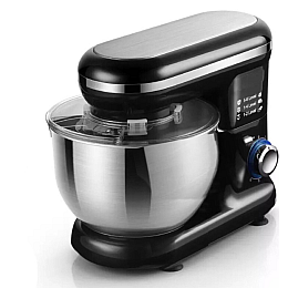 Кухонний комбайн Haeger HG-6668 із металевою чашею 5L 1200W Black (3_01493)