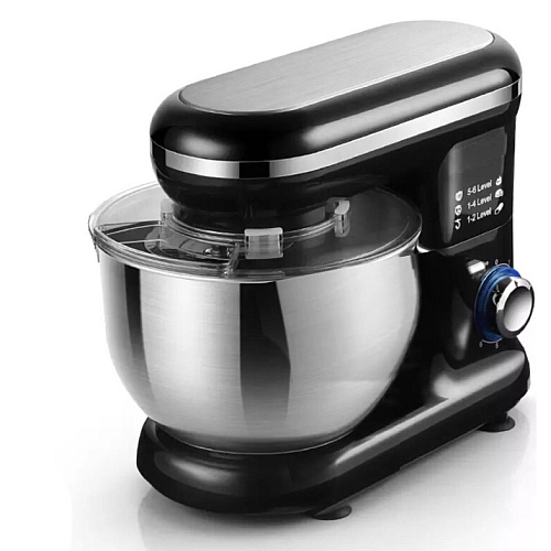Кухонный комбайн Haeger HG-6668 с металлической чашей 5L 1200W Black (3_01493)