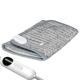 Плед шаль Lesko з підігрівом від мережі 30*60 см Сірий