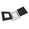 Подарункова упаковка - коробка для годинника Emporio Armani чорний з білим (IBW108-6)