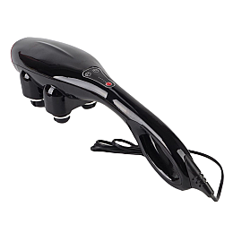 Ручний масажер для м'язів RIAS Quad Action Percussion 12в1 Black (3_01222)