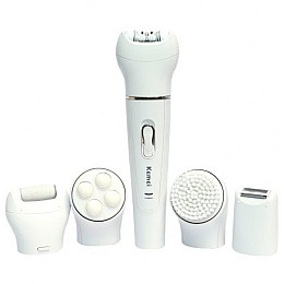 Жіночий епілятор акумуляторний бездротовий Kemei BMQ KM 2199 5 в 1