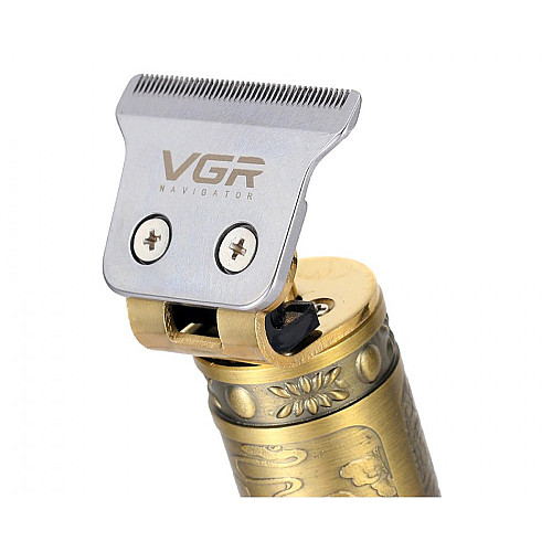 Триммер аккумуляторный для бороды и волос VGR V-085 Gold (3_02538)
