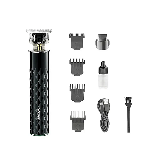 Триммер аккумуляторный для бороды и волос VGR V-170 Black (3_02923)