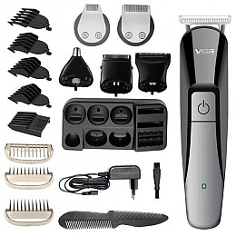 Тример акумуляторний багатофункціональний VGR V-012 6в1 5W Black-Grey (3_03125)