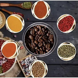 Кавомолка електрична нержавіюча сталь RAF R-7113 300 Вт 220 В